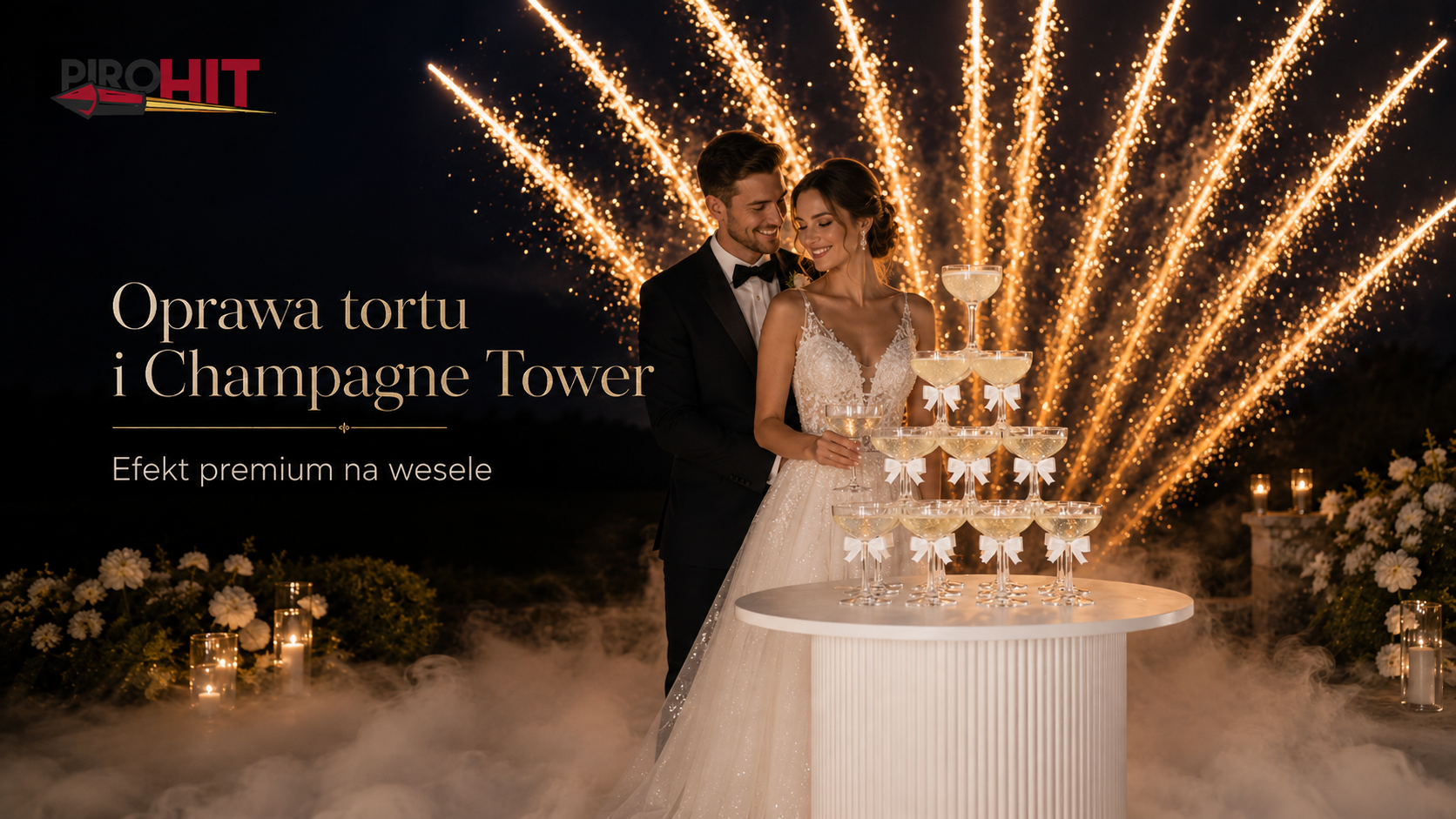 oprawa_torta_champage_tower_fajerwerki_iskry