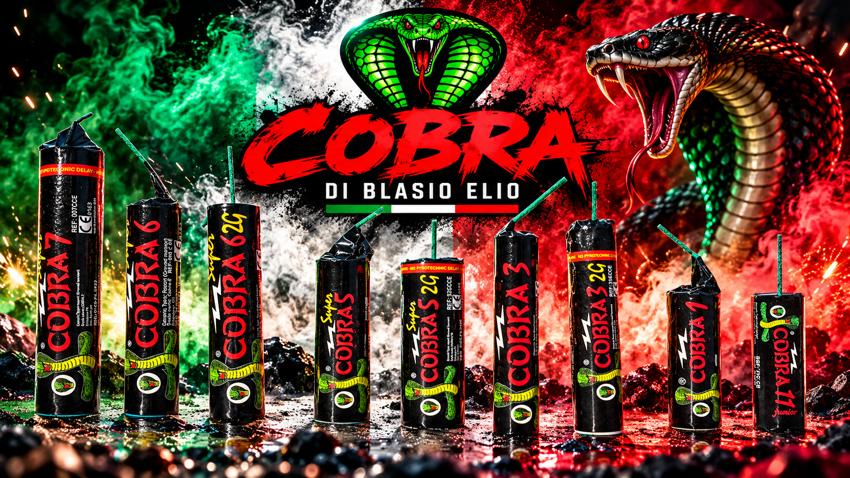 Petardy Cobra Di Blasio Elio – historia, Cobra 8, Cobra 6, Cobra 20 i wszystkie modele