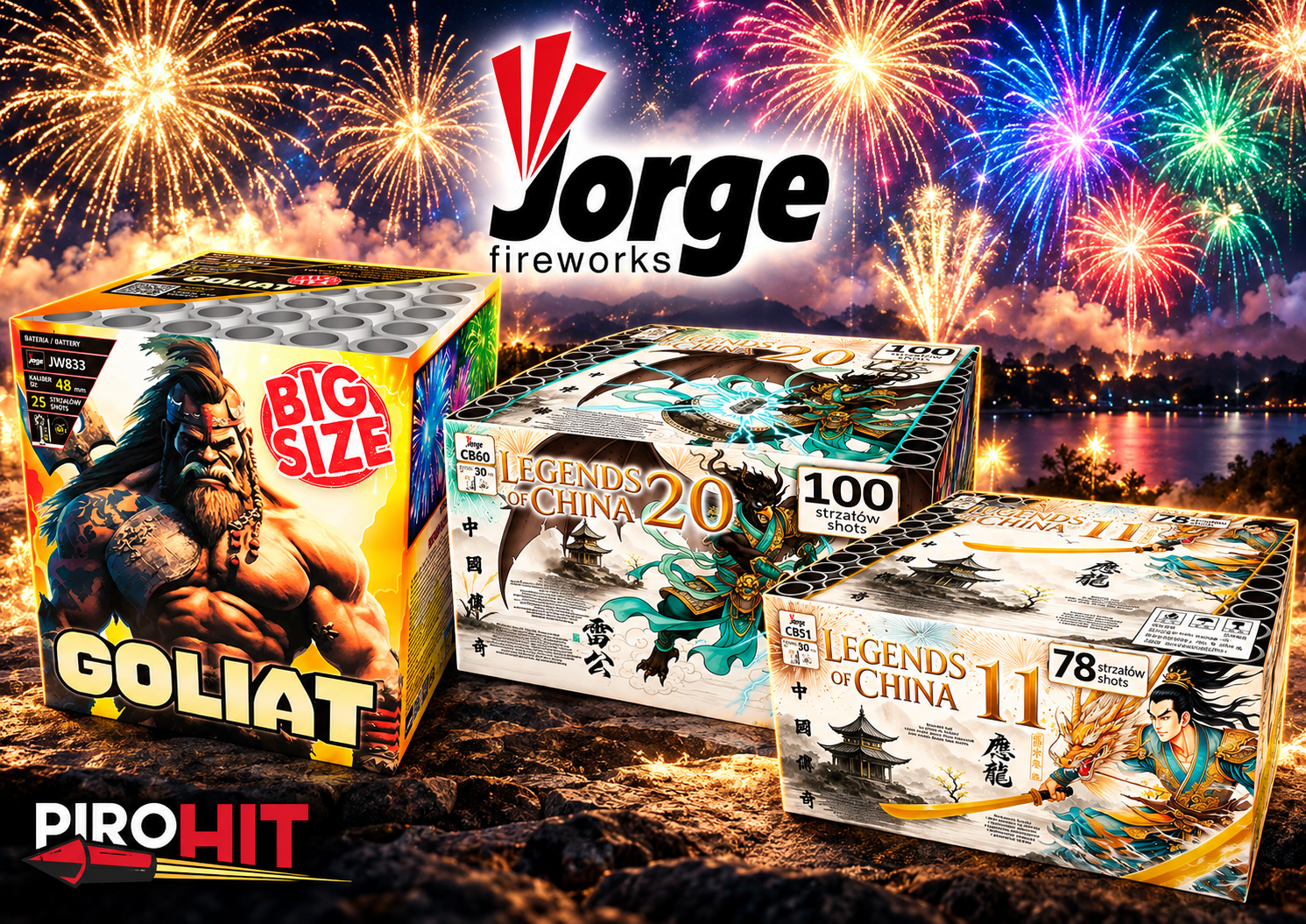 Jorge Fireworks – historia polskiego producenta fajerwerków, najlepsze wyrzutnie, compoundy i petardy | Przewodnik PiroHiT