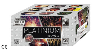 TW523 Platinum Series Tomaszek Feuerwerksbatterie – 128 Schuss, 20 mm, F3