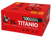 El Titanio 100S DB33 - 100-Schuss Salutbatterie F2 | PiroHiT