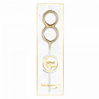 Wunderkerzen Nummer „8“ Gold TXF808 F1 12/20