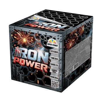 Firework Battery Iron Power B25380125 Shots 38 mm F3 Super Power