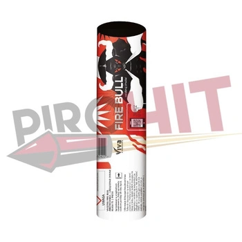 Fire Bull – smoke candle white-red 60 sec T1 VIVA VA34001
