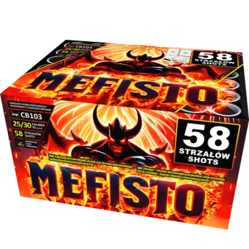 CB103 MEFISTO Fireworks Launcher - 58 Shots 25mm/30mm