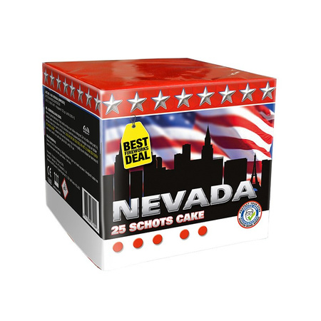 Feuerwerksbatterie Nevada 25 Schuss 20 mm F2 8717568971094 Wolff Fireworks International