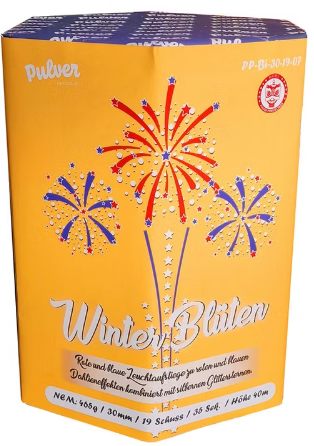 Batterie Winterbluten PPBI301907 19Schuss 30mm F2 Pulver