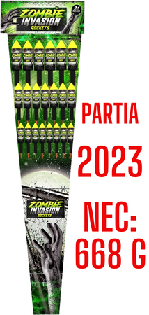 2023 RS21Z Zombie Invasion Rocket Raketenset 5/1 F3 NEC: 668 g