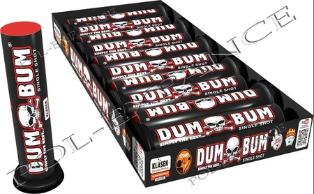 Dum Bum – single shot set 10 pcs 20 mm titanium salute F2 Klasek SS20D