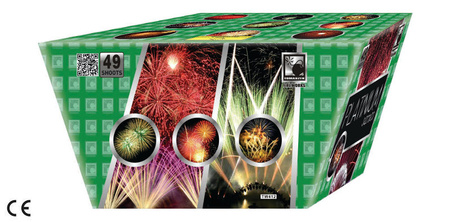 TW416 Platinium Series Firework Battery by Tomaszek – 49 Shots, 30 mm, F3