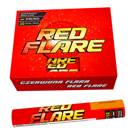 Flare Red flara czerwona JF48  F2  1szt