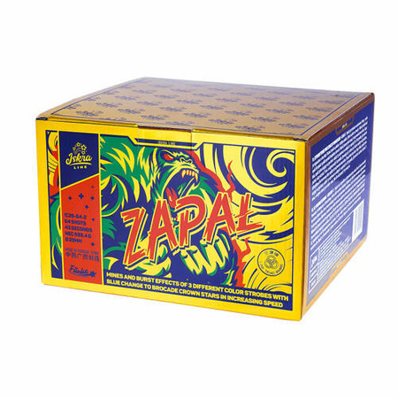 Feuerwerksbatterie Zapał 64 Schuss 25 mm F2 IC25-64-2 Iskra by Funke