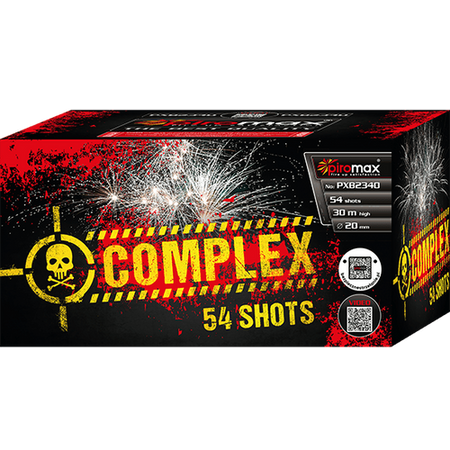 Feuerwerksbatterie Complex 54 Schuss 20 mm F2 PXB2340 Piromax