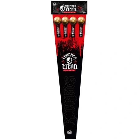 Fireball titanium salute fire rockets XXL THUNDER TITAN 22303-1 F3 18/4