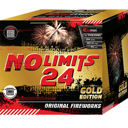 Feuerwerksbatterie NoLimits Gold 24 Schuss 45 mm F3 PXB3940 Piromax