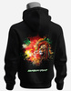 Bluza czarna z kapturem Amnesia BAM2 2x nadruk rozm. L