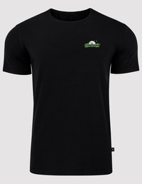 T-shirt czarny Reactor TRE3 2x nadruk rozm. XXL