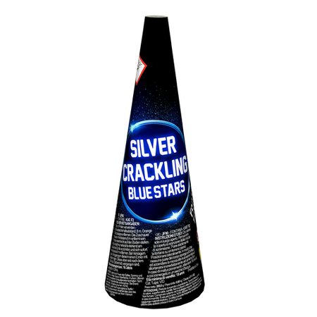 Silberne Crackling Blue Stars JF90 F2 20/1