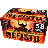CB103 MEFISTO Fireworks Launcher - 58 Shots 25mm/30mm