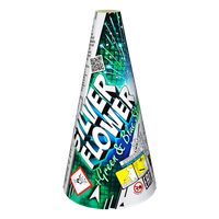 Silver Flower + Green & Blue Stars JF93 F2 40/1