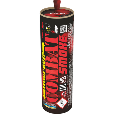 Combat Smoke Red – dym czerwony dwustronny 45 s T1 Jorge JFS5/R