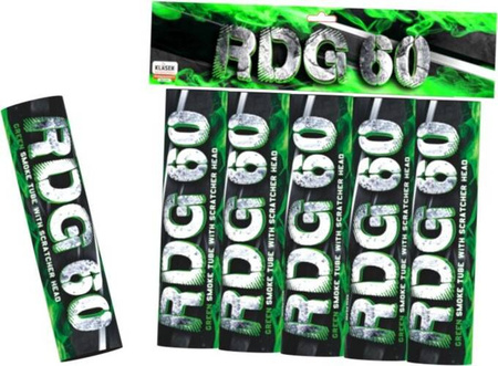 RDG60 Smoke Candle Green 60s T1 Klasek 5pcs