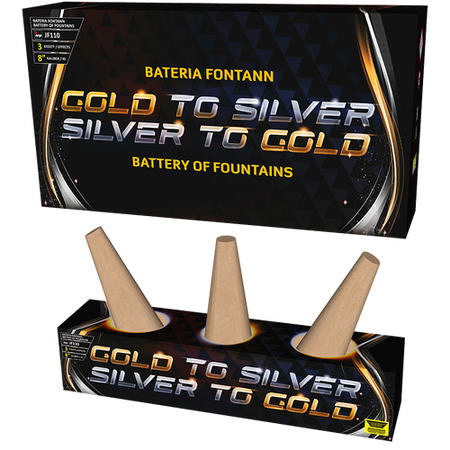 Fontanna estradowa Wachlarz Gold to Silver, Silver to Gold JF110 F2 16/1