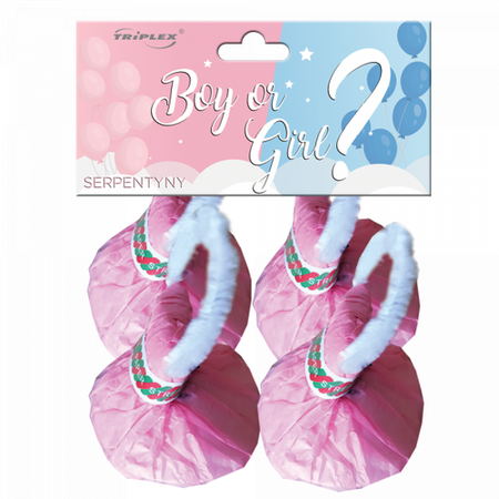 Schlangenwurf Baby Shower Rosa TXK162-10 50/4