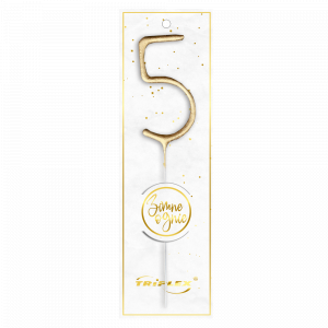 Wunderkerzen Nummer „5“ Gold TXF805 F1 12/20