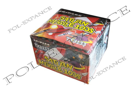 Vuurwerkbatterij Saturn Missiles TXB133 K11312 100 Schoten F2 Triplex