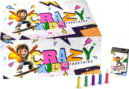 Crazy Kids Fontanna 200szt F1 Klasek