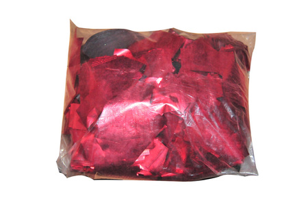 Confetti - red metallic papers 10/1