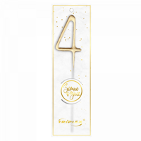 Wunderkerzen Nummer „4“ Gold TXF804 F1 12/20