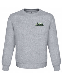 Bluza szara Zombie Attack BZA2 2x nadruk rozm. XL