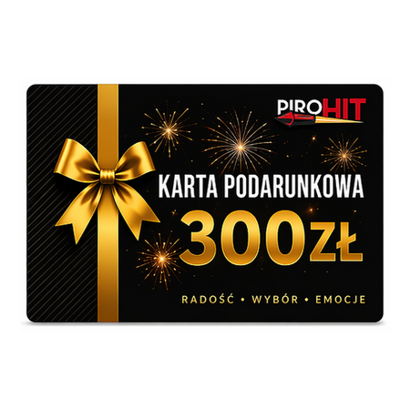 PiroHiT Gift Card – PLN 300 fireworks store voucher PiroHIT