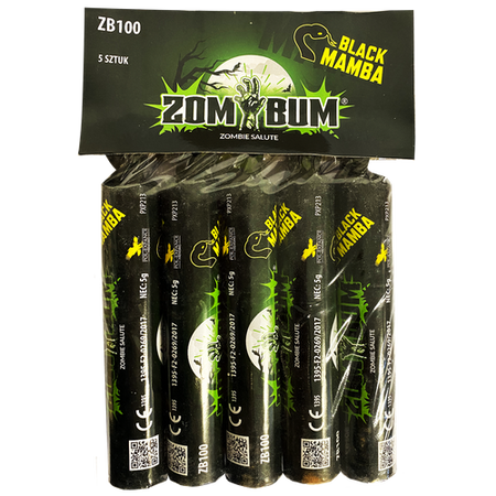 Zom Bum Black Mamba Firecrackers 5pcs F2 Piromax
