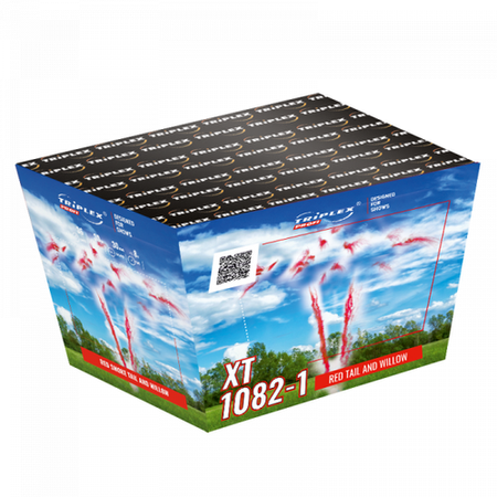 Bateria Dzienna Red Smoke Tail w/Salute & Willow XT1082-1 V 36s F2 3/1