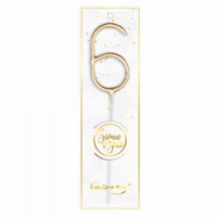 Wunderkerzen Nummer „6“ Gold TXF806 F1 12/20