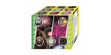 Tomaszek TW354 Platinum Series – powerful 49-shot firework battery with 30 mm calibre