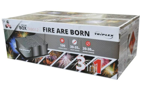 Compound vuurwerk Fire Are Born 190 Schoten 20–30 mm F3 TXB012 Triplex