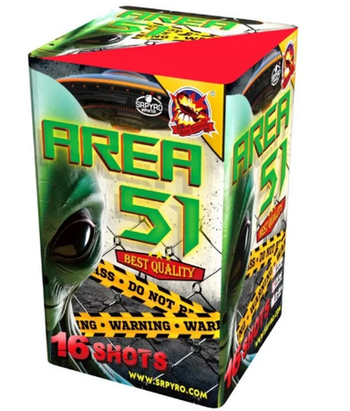 Batterij Area 51 CLE4356 16shots 38mm F3 SRPyro