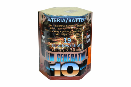 Feuerwerksbatterie New Generation 10 19 Schuss 30 mm F3 JW40 Jorge