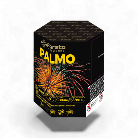 Palmo Farsta Fireworks – compact 19-shot 20 mm firework cake