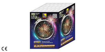 TW300 KamCoconut Tomaszek – 25-Shot Firework Cake, 30 mm, F2