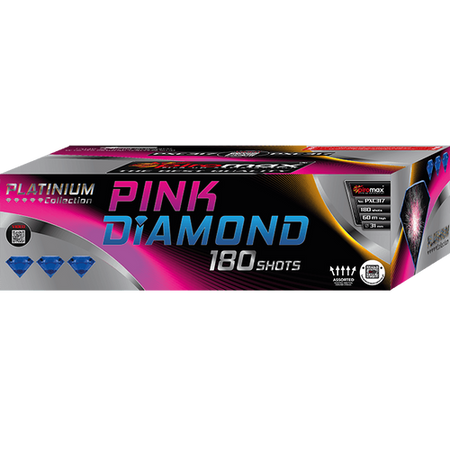 Compound vuurwerk Pink Diamond 180 Schoten 31 mm F3 PXC317 Piromax