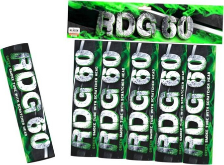 Rookkaars op stokje, groen RDG60ZE(SH) T1 20/5