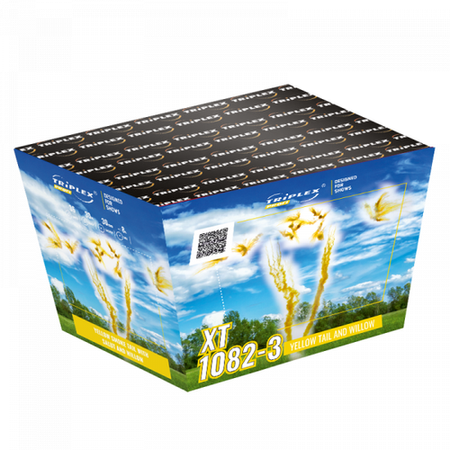 Bateria Dzienna Yellow Smoke Tail w/Salute & Willow XT1082-3 V 36s F2 3/1