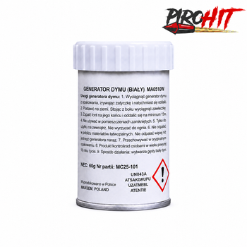 Dym w puszce biały MA0510-WHITE Maxsem – 55 mm, około 60 sekund, P1