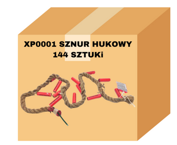 144 x Huker odstraszacz dzikich zwierząt sznur hukowy uprawy 12sz Lina XP0001 XP1001 karton 144 szt