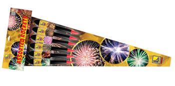 Assorted Rockets TR16 Tomaszek 6 rakiet F3 – mocny zestaw rakiet fajerwerkowych z 600 g NEC